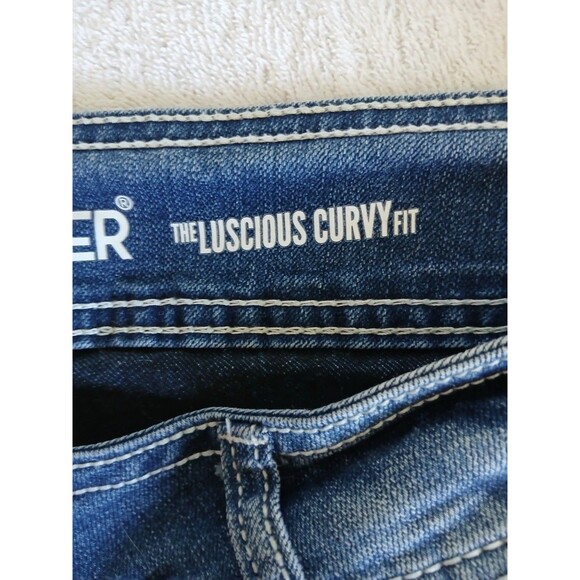 Wallflower Luscious Curvy Fit Women’s Jeans Size 14 Plus Long Blue Stretch Denim - Picture 16 of 16